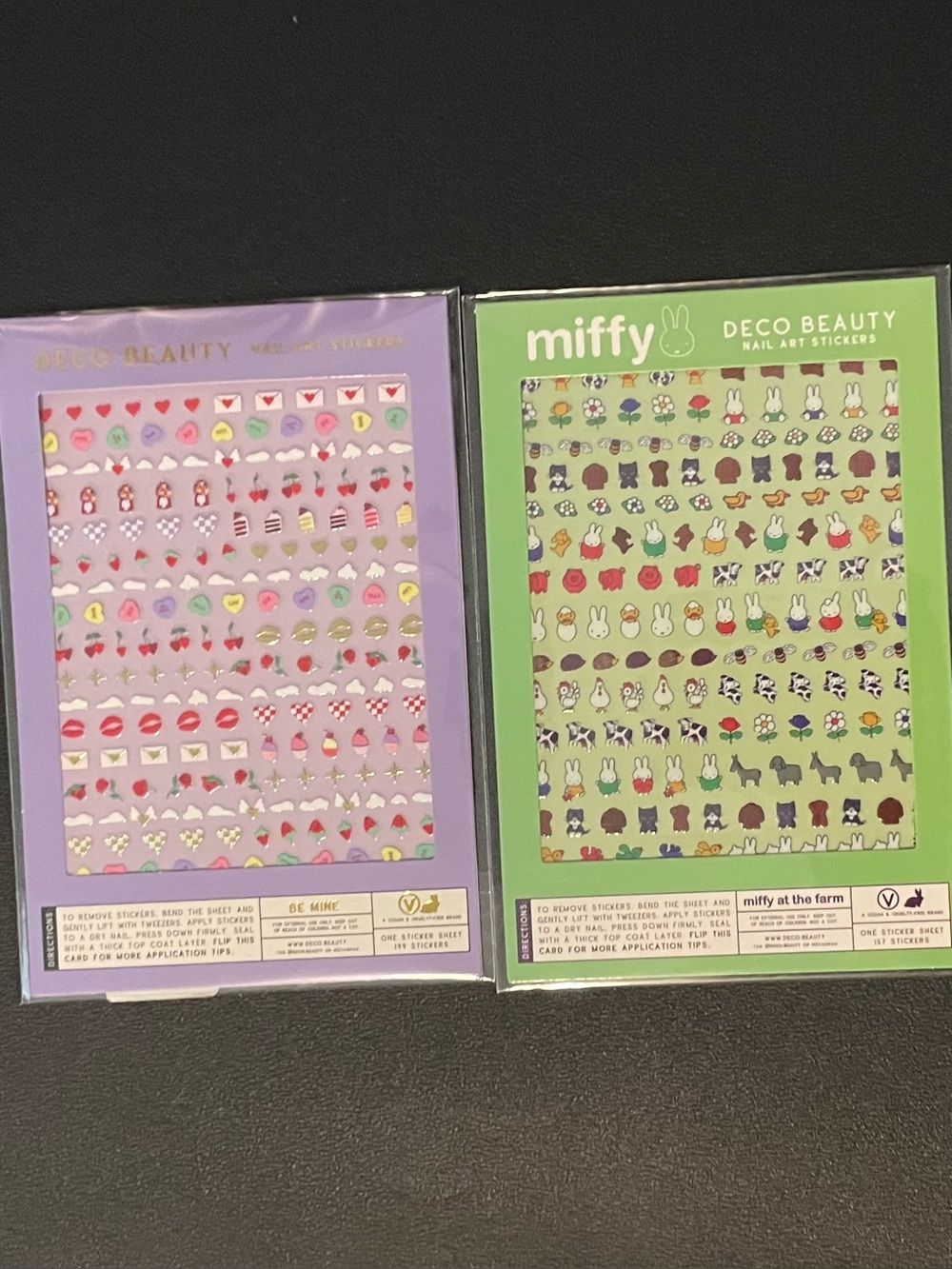 LOT OF DECO BEAUTY NAIL ART MIFFY AT THE FARM STICKERS $26